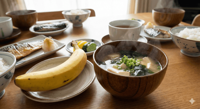 バナナと味噌汁の食べ合わせは大丈夫？期待できる効果と注意点